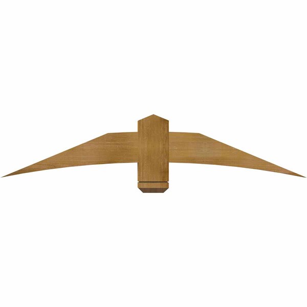 Ekena Millwork Bellingham Rough Sawn Timber Gable Bracket, Western Red Cedar, 60"W x 12"H x 4"D x 6"F, 5/12 Pitch GBW060X12X0406BEL00RWR - main